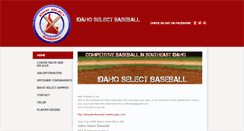 Desktop Screenshot of idahoselectbaseball.com